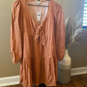 American Eagle Dress Size XXS Salmon Pink Boho Fall Color